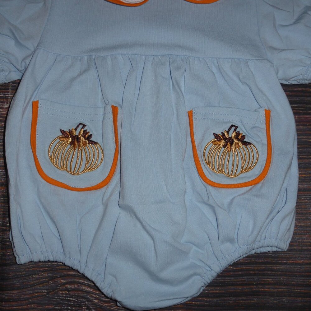 Boutique Pumpkin Baby Boys Short Sleeve Bodysuit Romper Jumpsuit - Picture 2 of 2